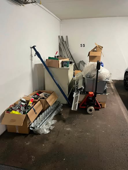Utstyr og gjenstander før bortkjøring